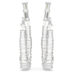 Hyperbola drop earrings Infinity, White, Rhodium plated - Image 3