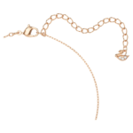 Hyperbola necklace Infinity and heart, White, Mixed metal finish - Image 5