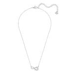 Hyperbola necklace Infinity, White, Rhodium plated - Image 3