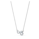 Hyperbola necklace Infinity, White, Rhodium plated - Image 4