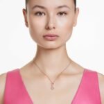 Hyperbola pendant Infinity, White, 18K rose gold finish - Image 2