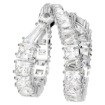 Hyperbola ring Infinity, White, Silver-tone finish - Image 4
