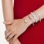 Idyllia bracelet Mixed cuts, Heart with arrow, White, Rhodium plated - Image 6