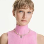 Idyllia charm Clover, Green, 18K gold finish - Image 2