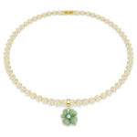 Idyllia charm Clover, Green, 18K gold finish - Image 6