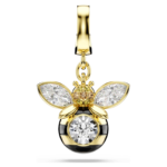 Idyllia charm Mixed cuts, Bee, Multicoloured, 18K gold finish - Image 8