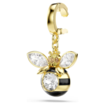 Idyllia charm Mixed cuts, Bee, Multicoloured, 18K gold finish - Image 4