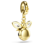 Idyllia charm Mixed cuts, Bee, Multicoloured, 18K gold finish - Image 5