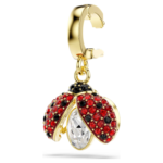 Idyllia charm Mixed cuts, Ladybird, Red, 18K gold finish - Image 4