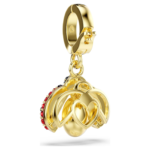 Idyllia charm Mixed cuts, Ladybird, Red, 18K gold finish - Image 5