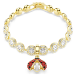 Idyllia charm Mixed cuts, Ladybird, Red, 18K gold finish - Image 6