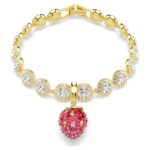 Idyllia charm Mixed cuts, Strawberry, Red, 18K gold finish - Image 6