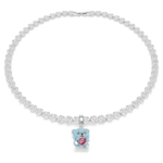 Idyllia charm Mixed cuts, Teddy, Blue, Rhodium plated - Image 6
