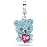 Idyllia charm Mixed cuts, Teddy, Blue, Rhodium plated - Image 7