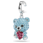 Idyllia charm Mixed cuts, Teddy, Blue, Rhodium plated - Image 4