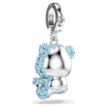Idyllia charm Mixed cuts, Teddy, Blue, Rhodium plated - Image 5