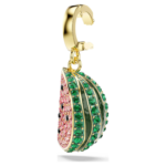Idyllia charm Mixed cuts, Watermelon, Multicoloured, 18K gold finish - Image 4