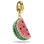 Idyllia charm Mixed cuts, Watermelon, Multicoloured, 18K gold finish - Image 5