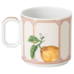 Idyllia espresso cup with saucer Porcelain, Crystal print motif, citron, Multicoloured - Image 5