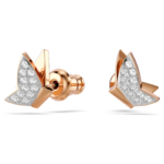 Idyllia Lilia drop earrings Butterfly, Long, White, 18K rose gold finish - Image 5