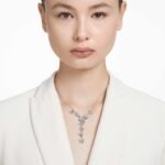 Idyllia Lilia Y necklace Butterfly, White, Rhodium plated - Image 2