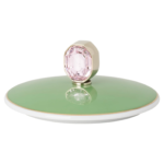 Idyllia mug Porcelain, Crystal print motif, flycatcher, Green - Image 3