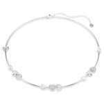 Idyllia necklace Heart with arrow, White, Rhodium plated - Image 6