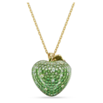 Idyllia pendant Mixed cuts, Apple, Green, 18K gold finish - Image 5