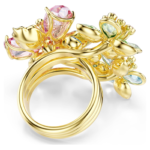 Idyllia ring Mixed cuts, Flower, Multicoloured, 18K gold finish - Image 5