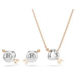 Idyllia set Mixed cuts, Heart with arrow, White, 18K rose gold finish - Image 5