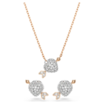 Idyllia set Mixed cuts, Heart with arrow, White, 18K rose gold finish - Image 8