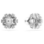 Idyllia stud earrings Mixed cuts, Snowflake, White, Rhodium plated - Image 5