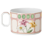 Idyllia teacup with saucer Porcelain, Crystal print motif, bouquet, Multicoloured - Image 5