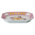 Idyllia tray Porcelain, Crystal print motif, flower, Large, Pink - Image 2