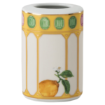 Idyllia vase Porcelain, Crystal print motif, flower, Yellow - Image 2