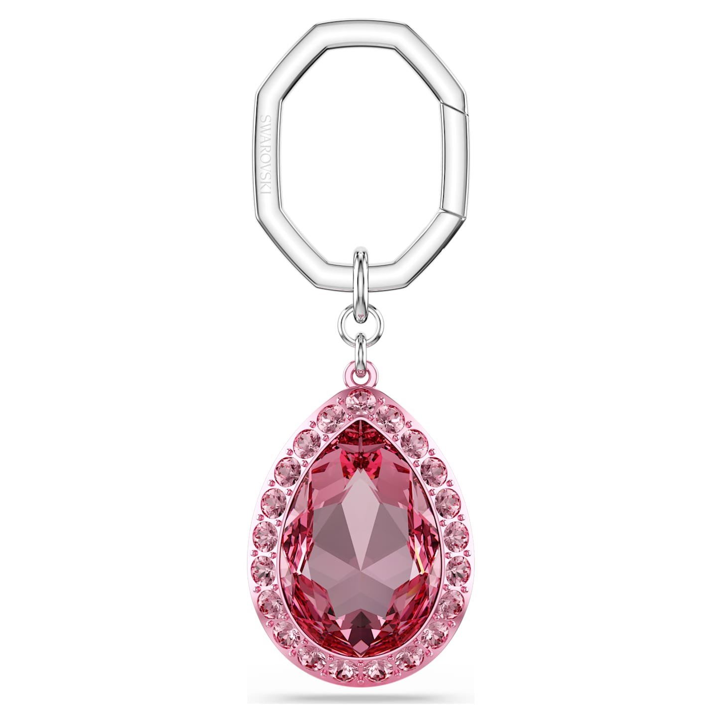 key-ring-pear-cut-pink-swarovski-5666646 Key ring Pear cut, Pink - Image 1