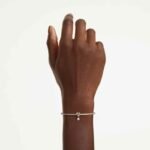 Lifelong bangle Round cut, Heart, White, 18K gold finish - Image 2