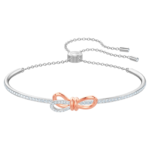 Lifelong Bow bangle Bow, White, Mixed metal finish