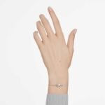 Lifelong bracelet Pavé, Bow, White, Rhodium plated - Image 2