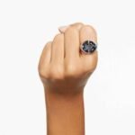 Lucent cocktail ring Grey, Rhodium plated - Image 2
