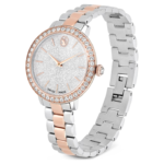 Matrix 3-link watch Swiss Made, Metal bracelet, Silver Tone, Rose gold-tone finish - Image 3