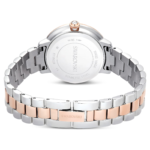Matrix 3-link watch Swiss Made, Metal bracelet, Silver Tone, Rose gold-tone finish - Image 4