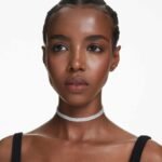 Matrix choker Round cut, White, Rhodium plated - Image 2