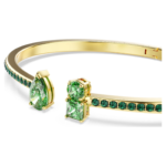 Matrix cuff Mixed cuts, Green, 18K gold finish - Image 3