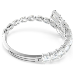 Matrix cuff Mixed cuts, White, Rhodium plated - Image 5