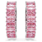 Matrix ear cuffs Baguette cut, Rhodium plated - Image 3