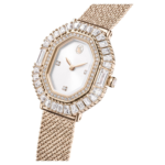 Matrix octagon watch Metal bracelet, Gold tone, Champagne gold-tone finish - Image 5