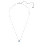 Matrix pendant Square cut, Blue, Rhodium plated - Image 3