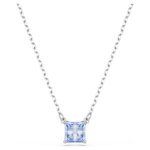 Matrix pendant Square cut, Blue, Rhodium plated - Image 6