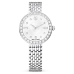 Matrix tennis 7-link watch Swiss Made, Metal bracelet, Silver Tone, Stainless steel